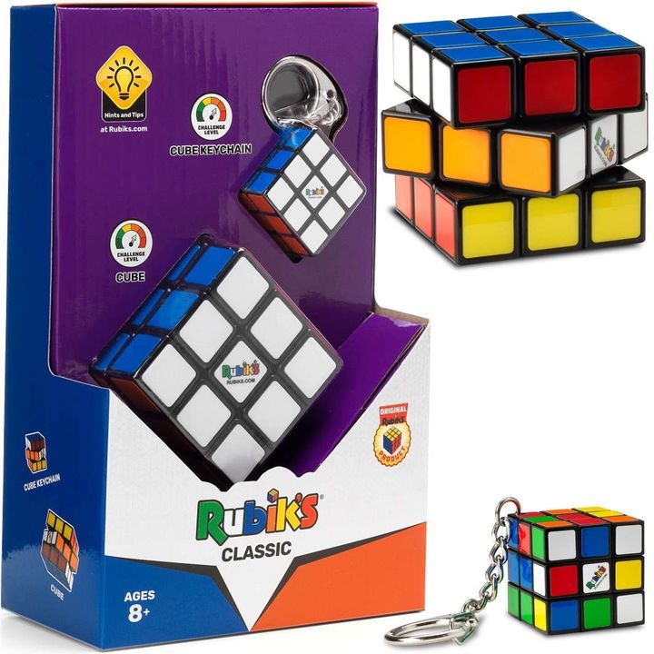 Kostka Rubika Oryginalna Klasyczna + Brelok 3x3
