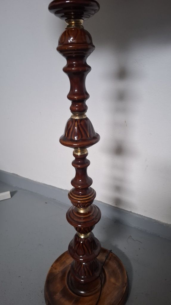 Lampa stojąca z żyrandolem vintage