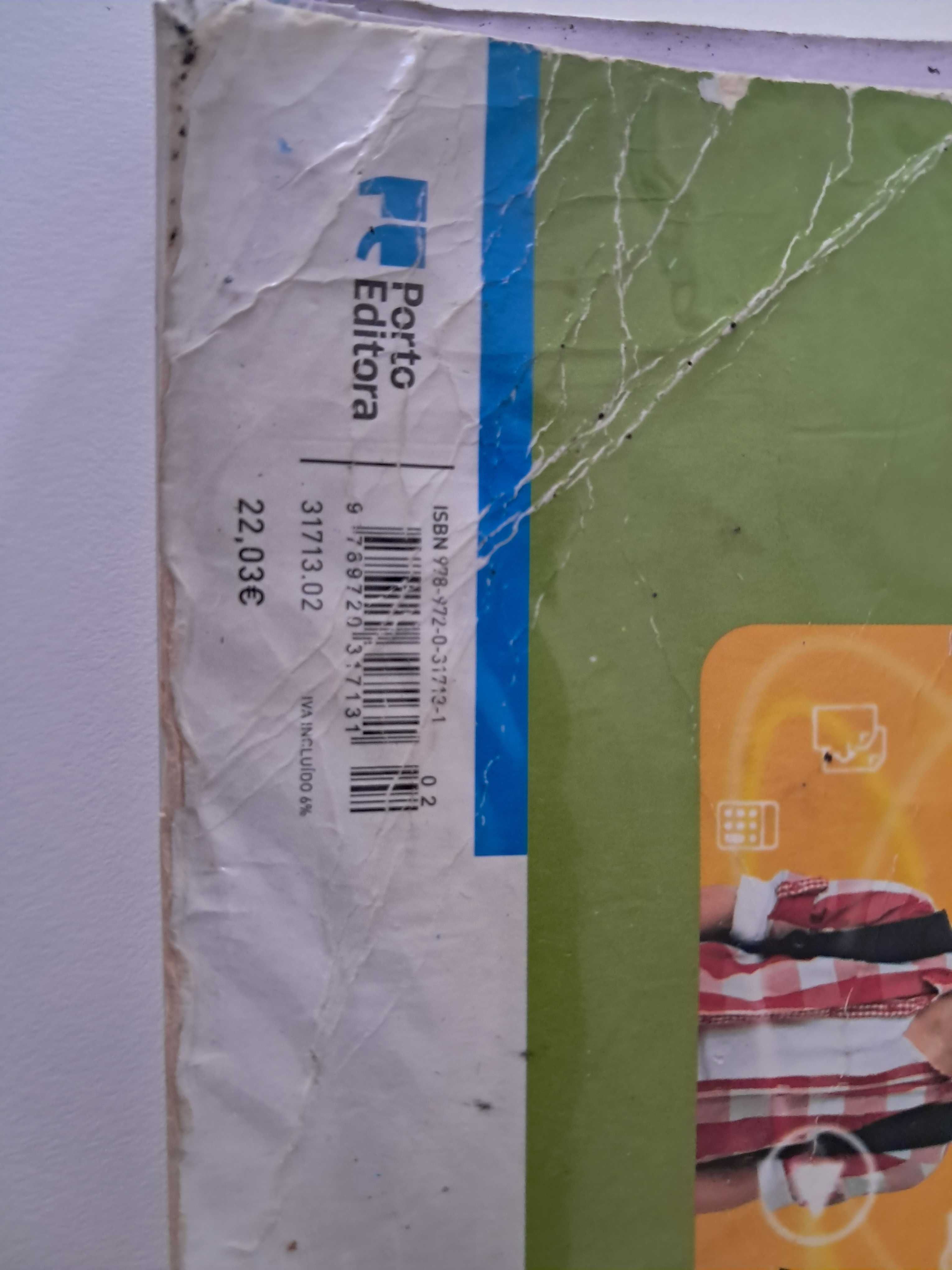 Livro escolar de português 7 ano mau estado 5 euros