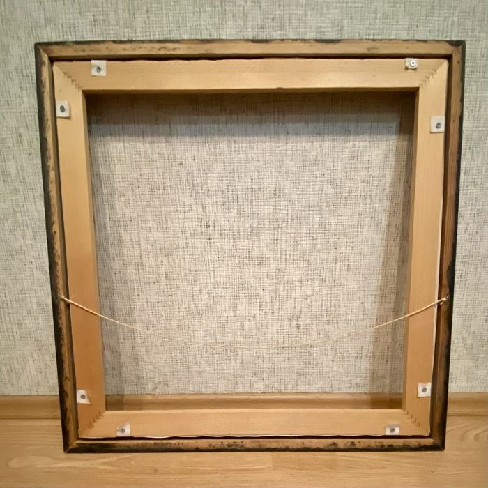 Рамка для картини 66х66 чорна-срібло (велика) або пишіть свою ціну!