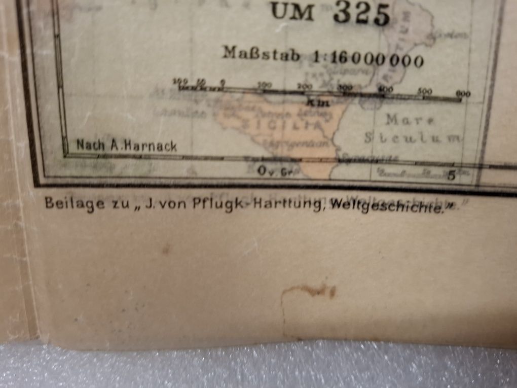 Mapa Cesarstwa Rzymskiego wydana Berlin przed ll wś