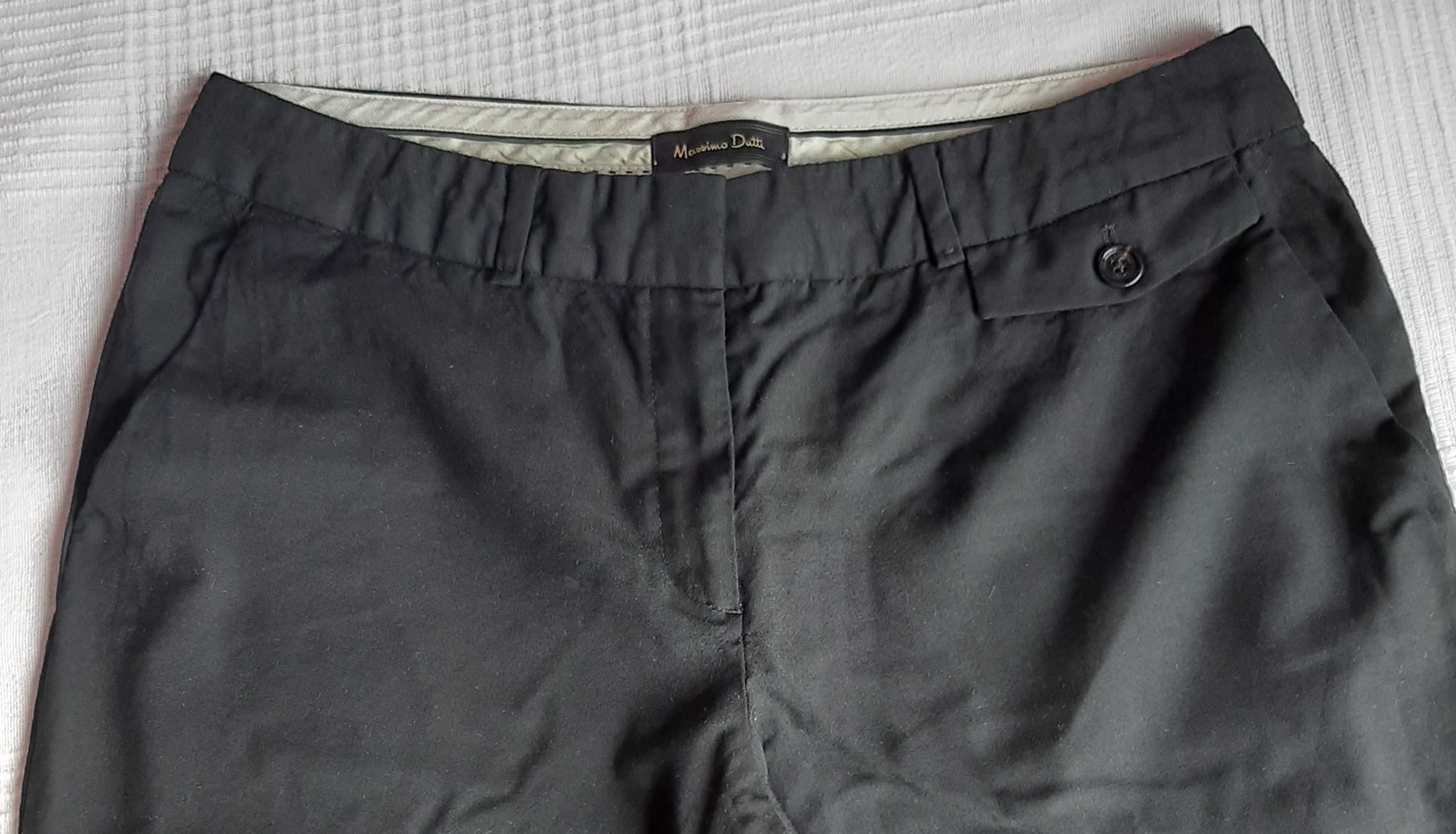 Calça de Fato Preta Massimo Dutti Tam. 40