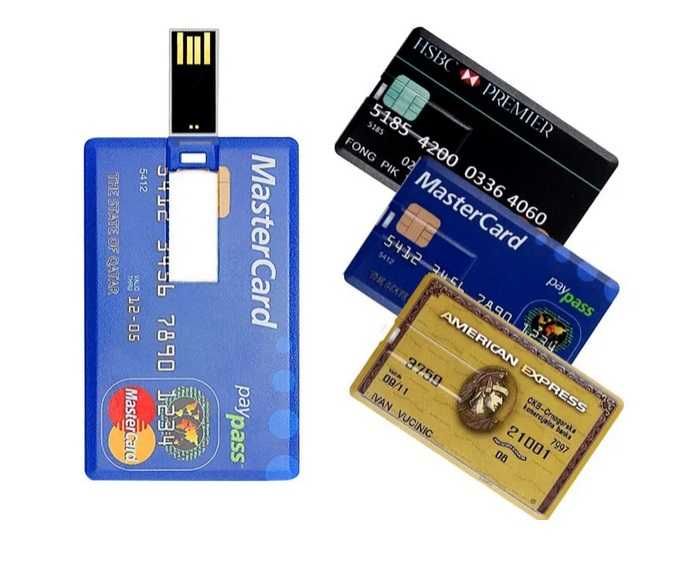 Pendrive 64GB Karta Kredytowa MasterCard pamięć cienki do portfela pre