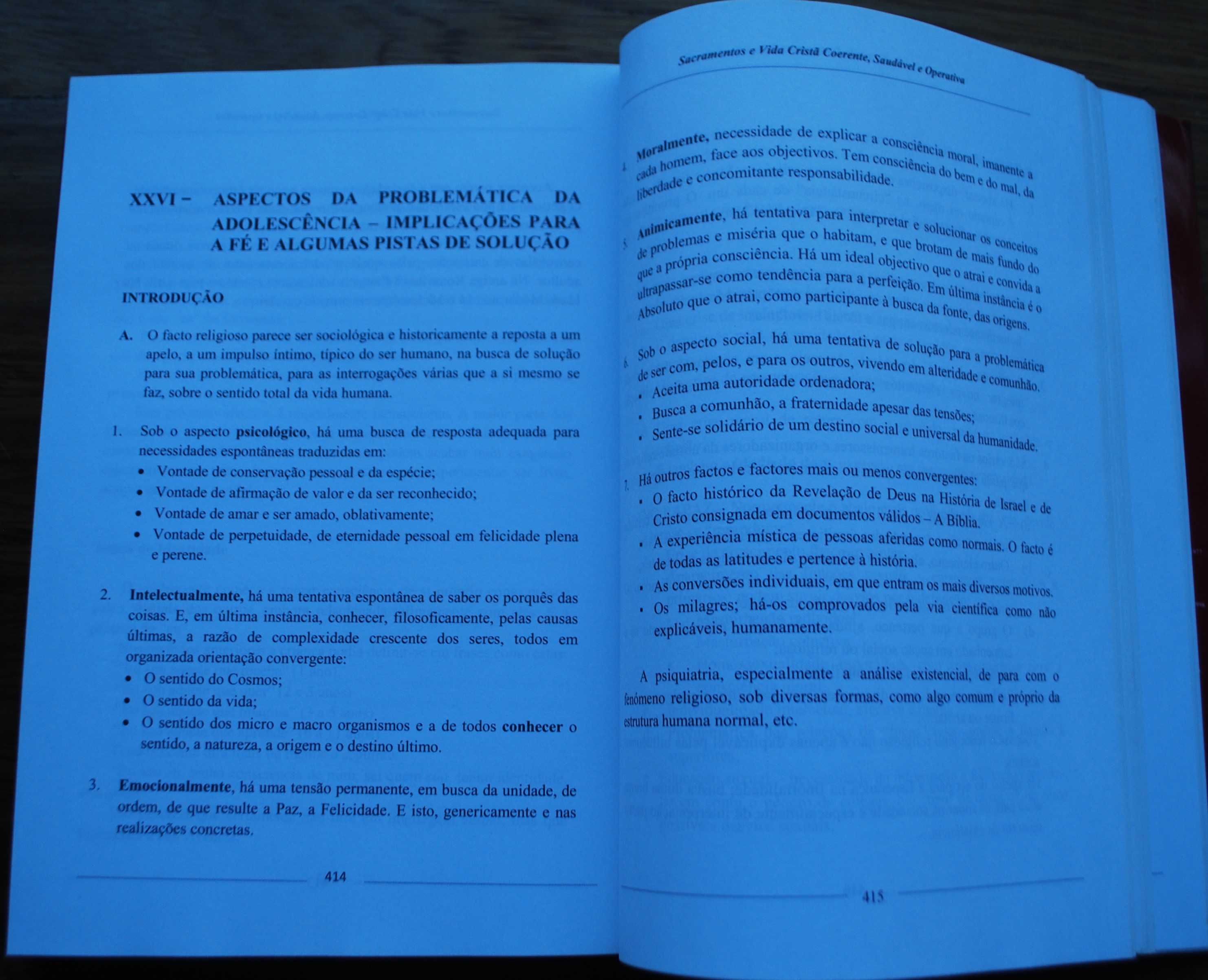 Sacramentos e Vida Cristã Coerente Saudável e Operativa