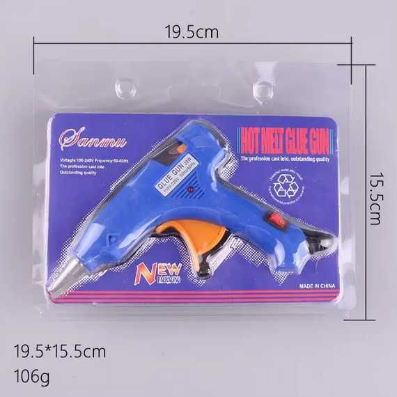 Клей пистолет для рукоделия, Термопистолет стержни клей 7мм.