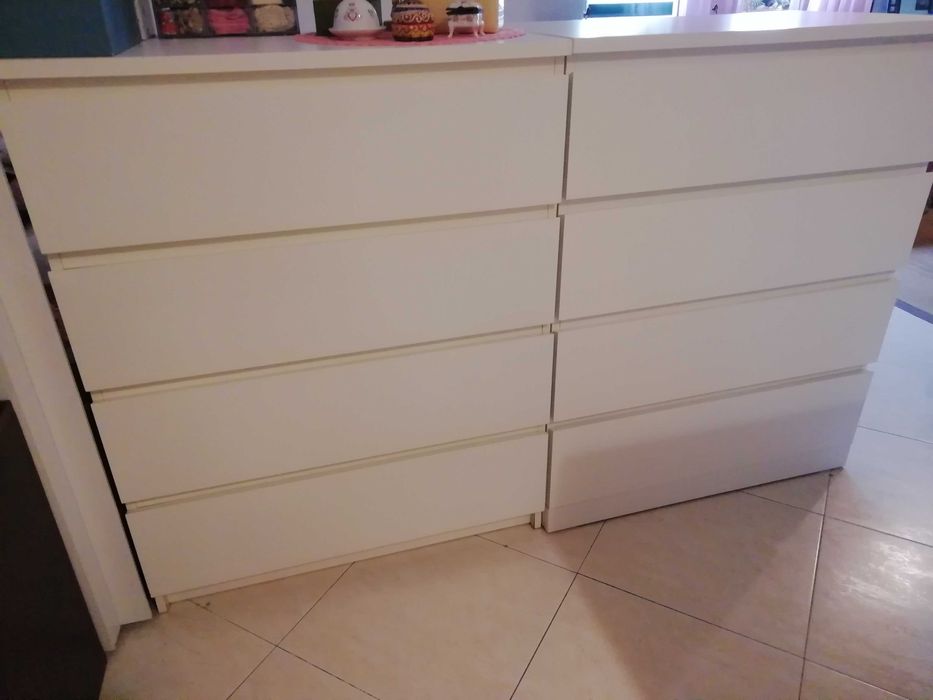 Cómoda MALM Branca - 4 Gavetas