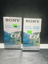 Nowe kasety VHS Sony, kolorowy obraz, 4 godziny