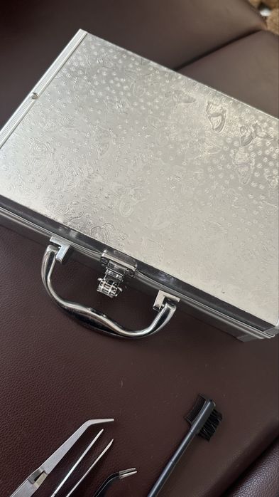 Lote de pestanas vários tamanhos + mala e acessórios profissionais