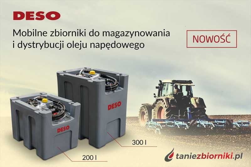 Mobilny jednopłaszczowy zbiornik KINGSPAN DESO ON 300 l - na paliwo
