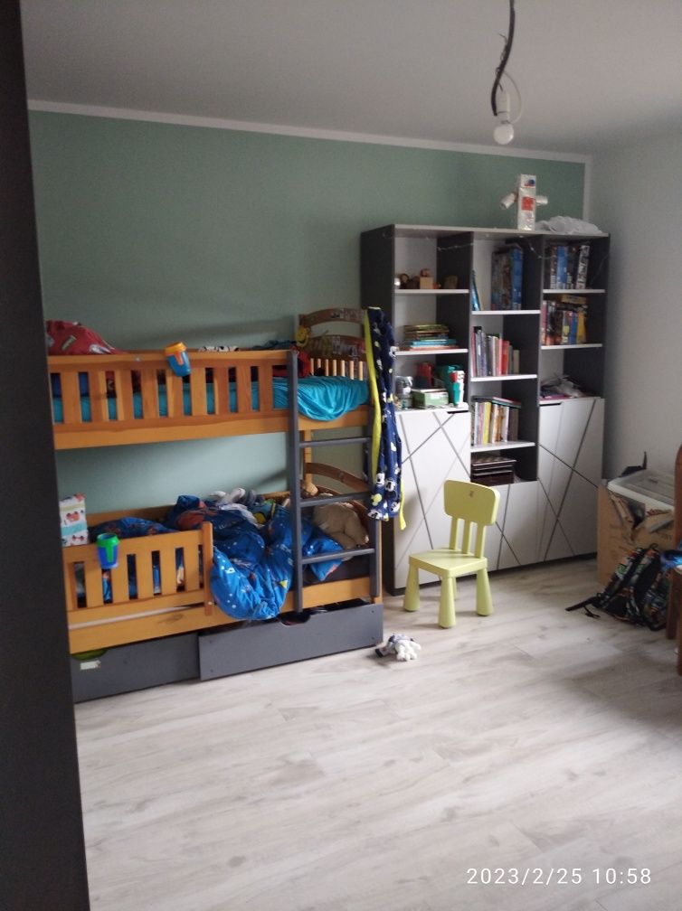 Łóżko piętrowe drewniane firmy Lano meble