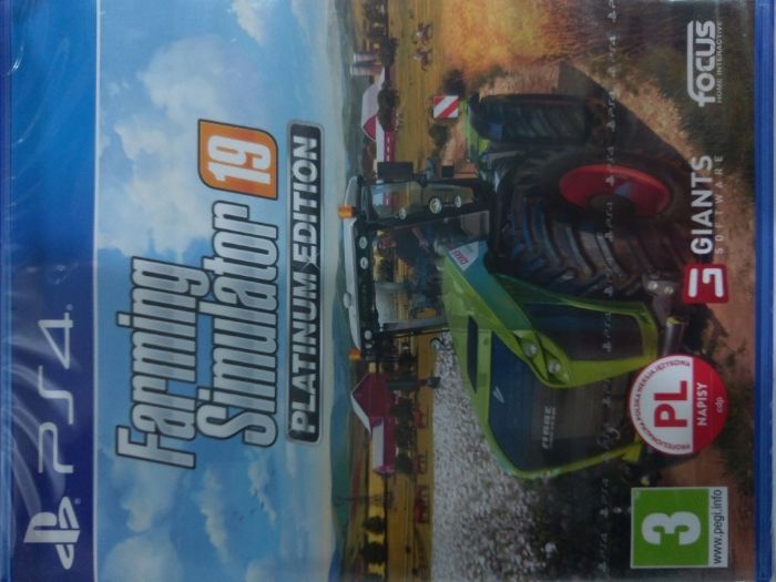 FARMING SIMULATOR 19 PS4, pl, gra nowa w folii, sklep Tychy