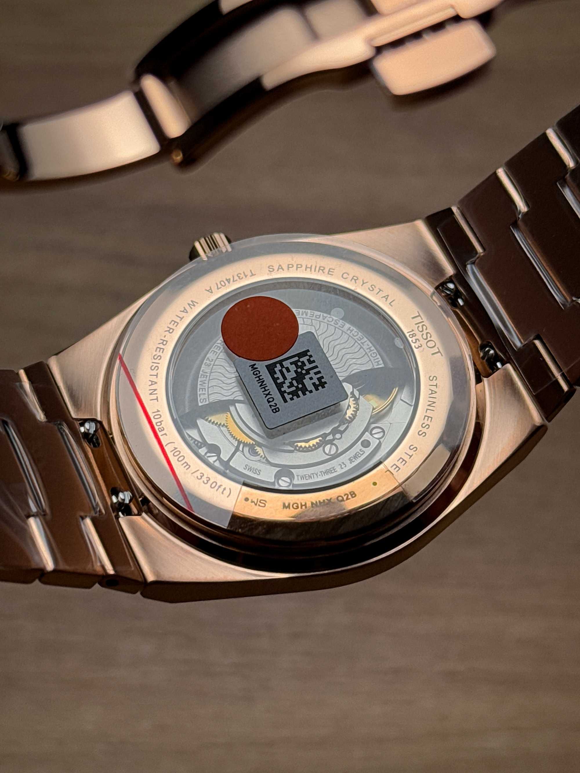 Tissot PRX Powermatic 80 Rose Gold-Blue 40mm T1374073304100