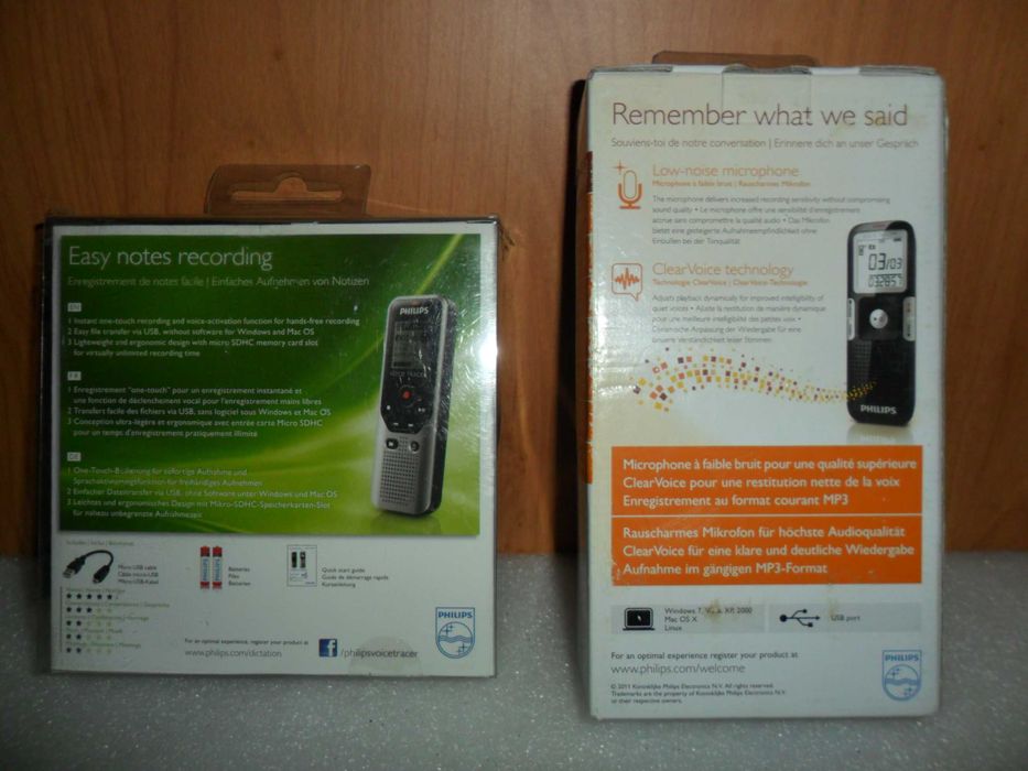 Новий сучасний диктофон Philips + подарунок