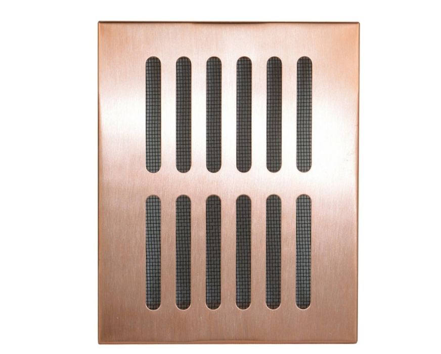 Kratka wentylacyjna miedziana 11×14