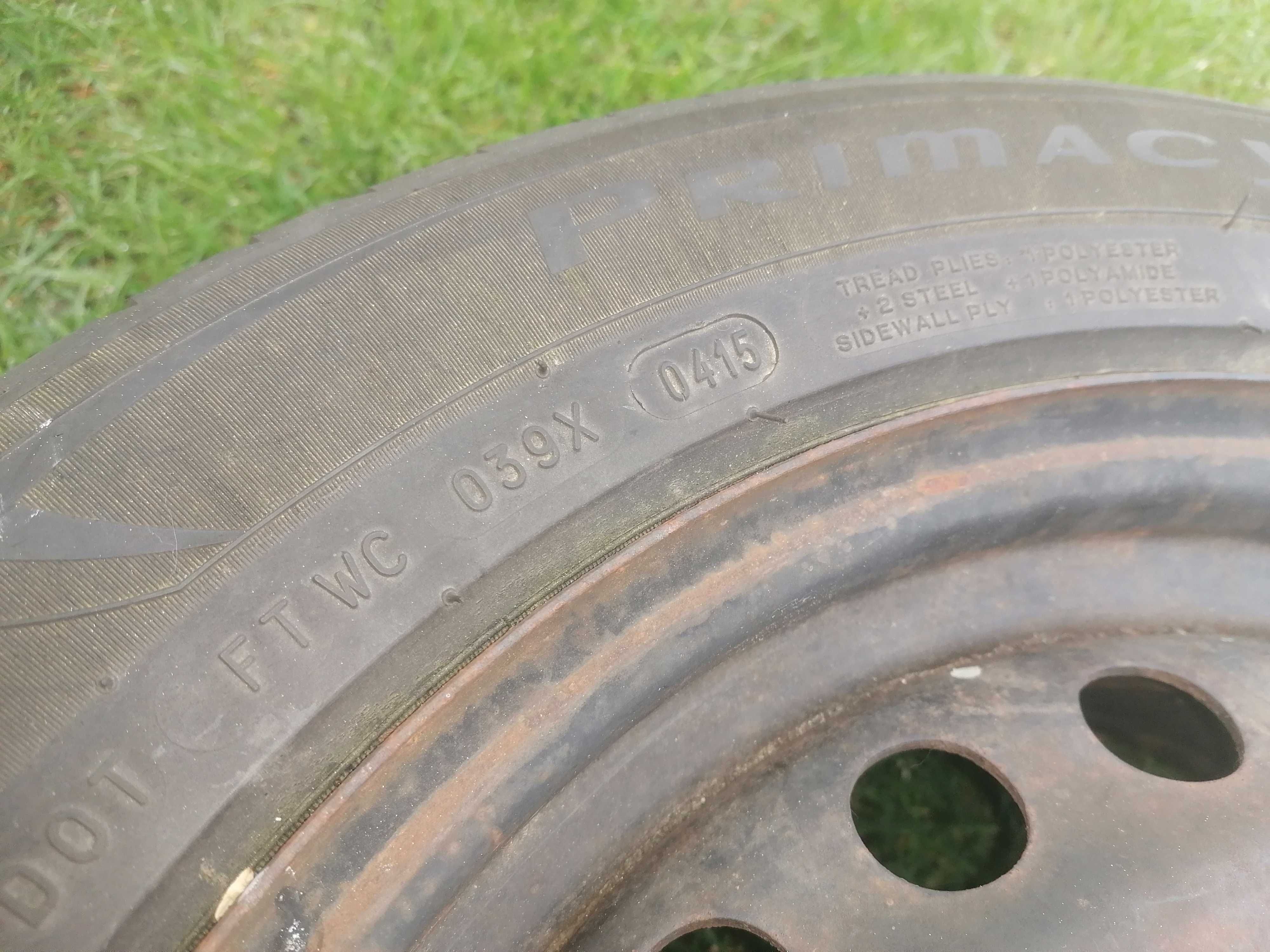 Felga Stalowa 5x108 Z Oponą Opona Michelin Primacy 3 R16 205/55 Zapas