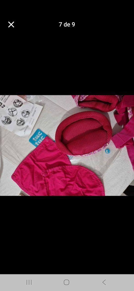 Marsupio/canguru bebé Tuctuc Rosa
