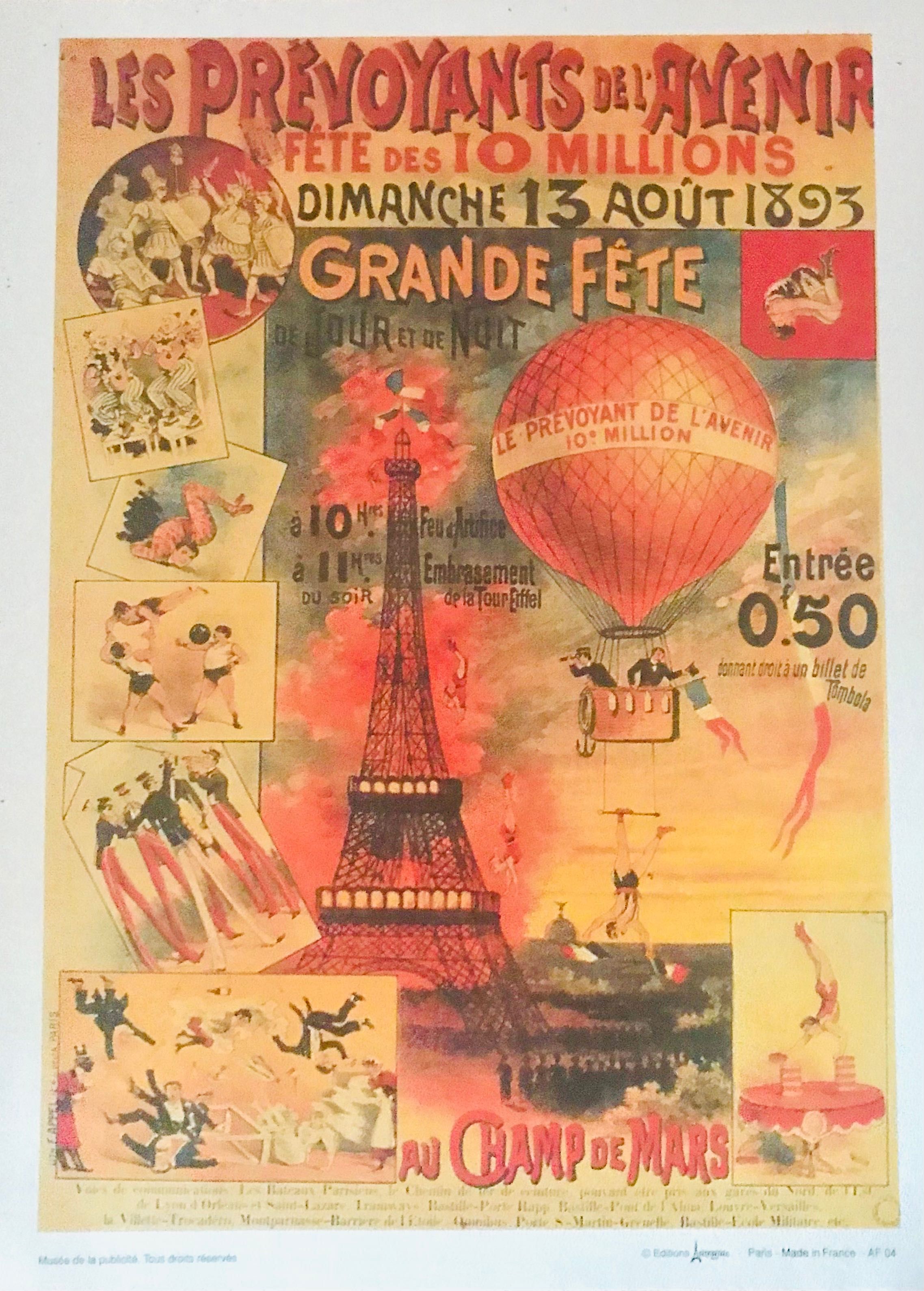 Quadro/Tela/Impressão Cartaz Paris Francês