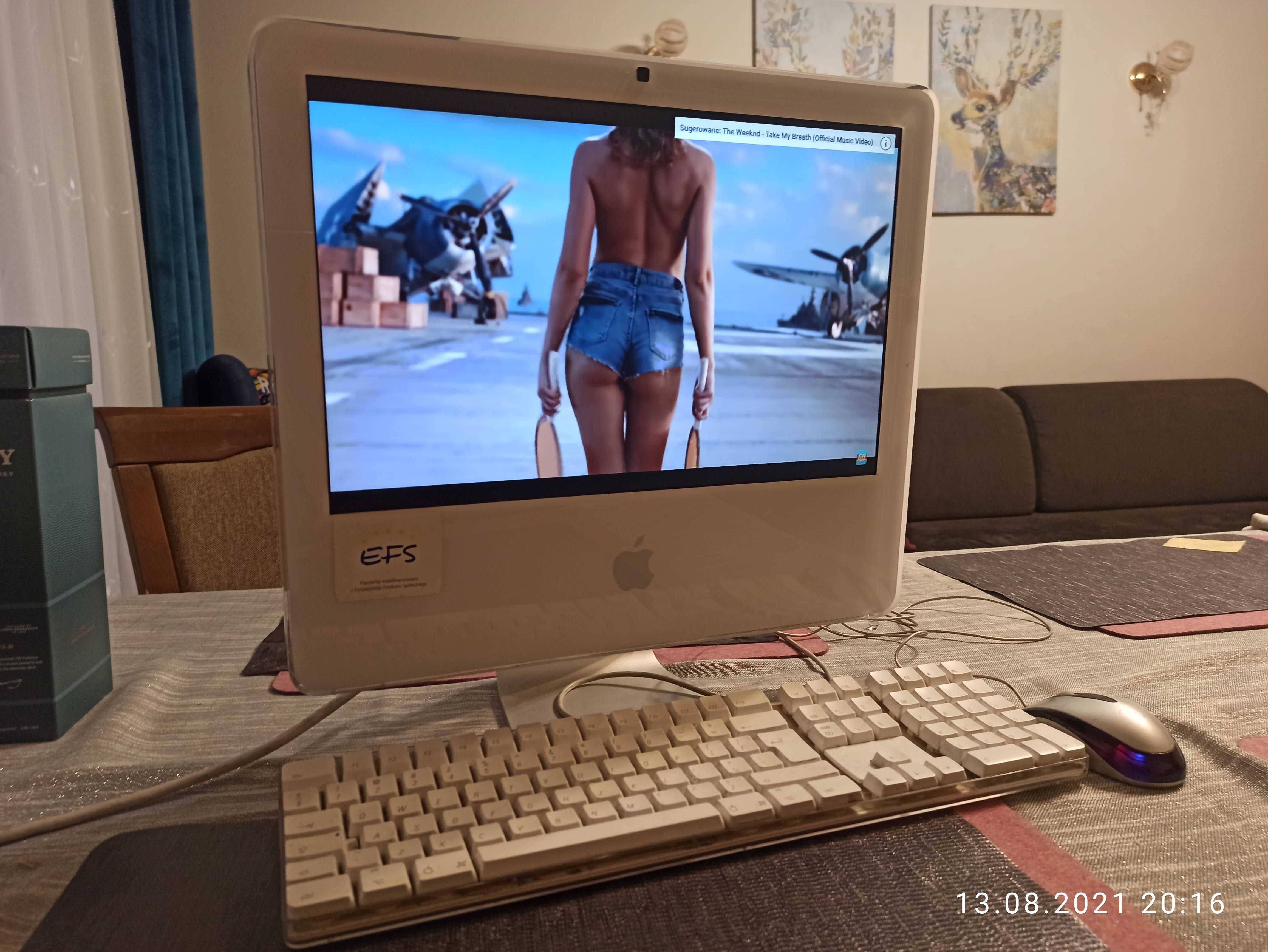 Apple iMac G5 17' na ChromeOS sprawny +oryg. klawiatura