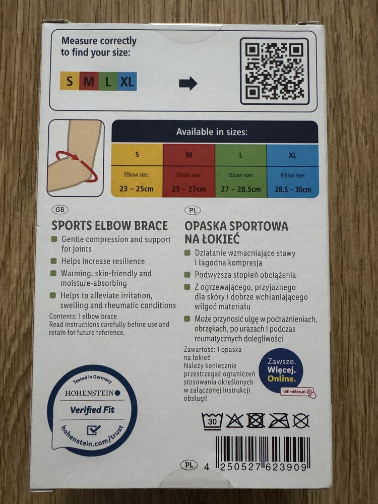 Opaska sportowa na łokieć