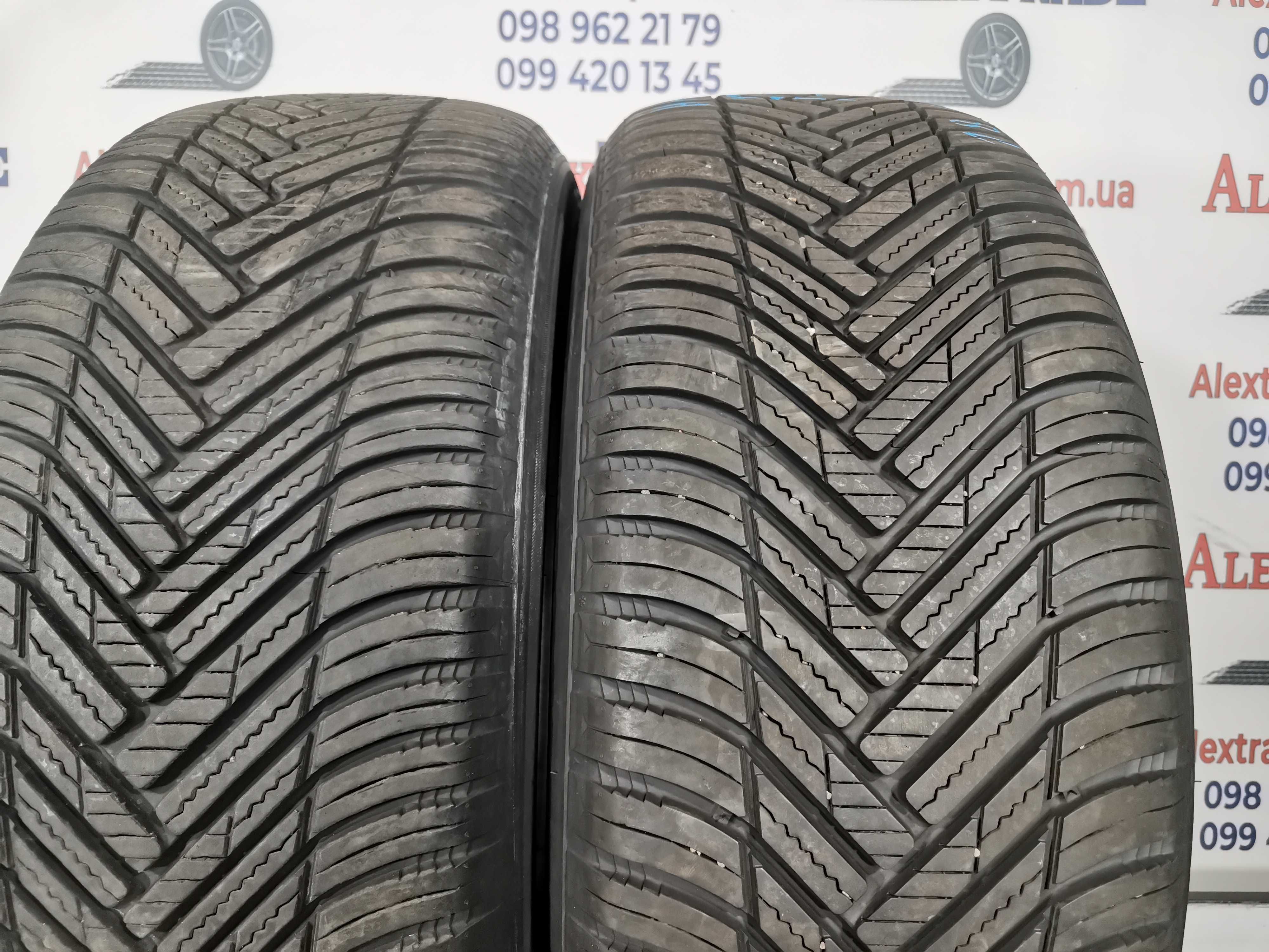 2 шт. 235/55 R18 Hankook Kinergy 4S2X шини бу, 2022 рік, 8 мм
