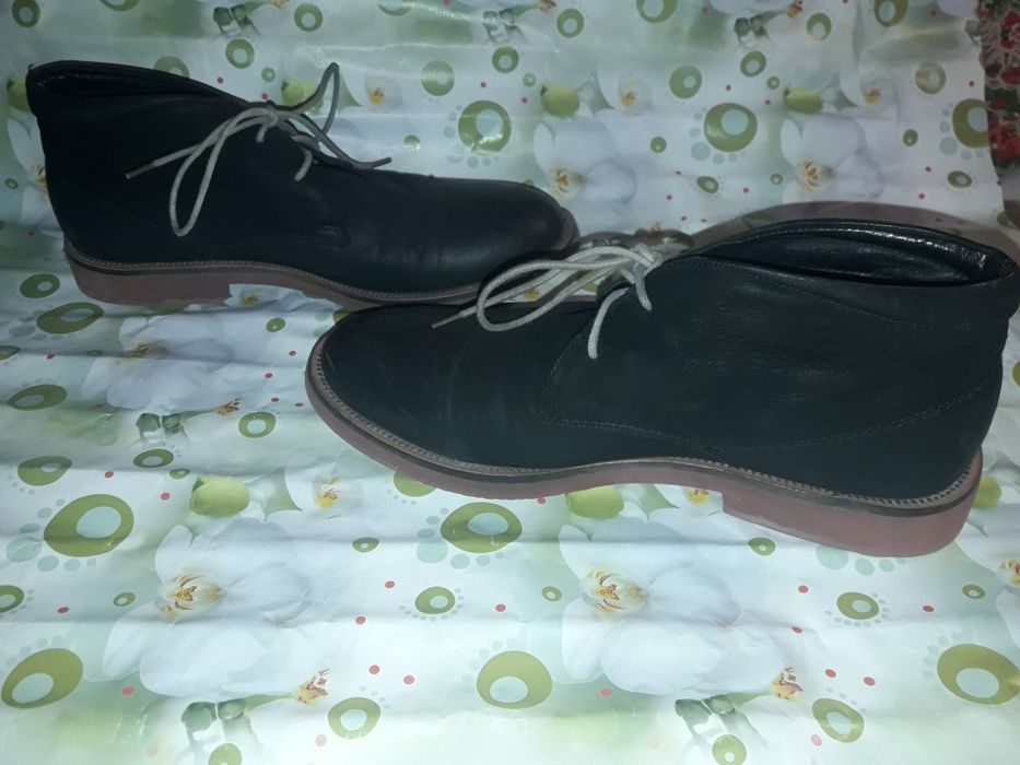 Ботинки мужские зимние Miratti 1222-76 чёрные кожа утеплённые 40 26 см