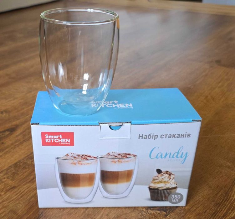 Набір склянок для лате Smart Kitchen by Flamberg Candy Series 350 мл