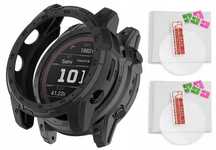 2 X Szkło 9H+ Etui do Garmin Fenix 7X / Pro / Solar