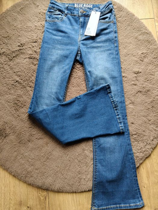 Spodnie jeansowe Flare r.146 Blue Ridge