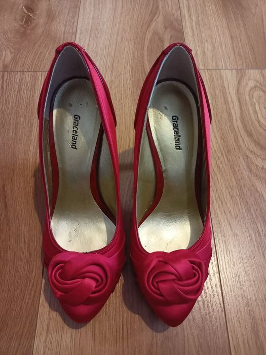 Czerwone szpilki Graceland rozmiar 38