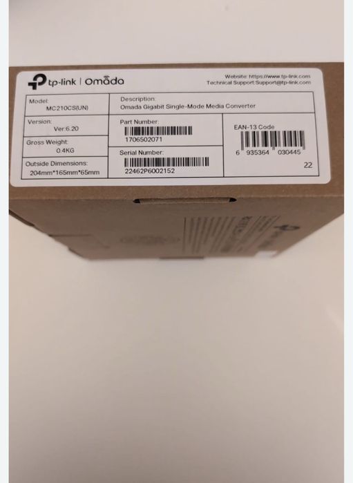 Konwerter multimediów gigabitowych jednomodowych