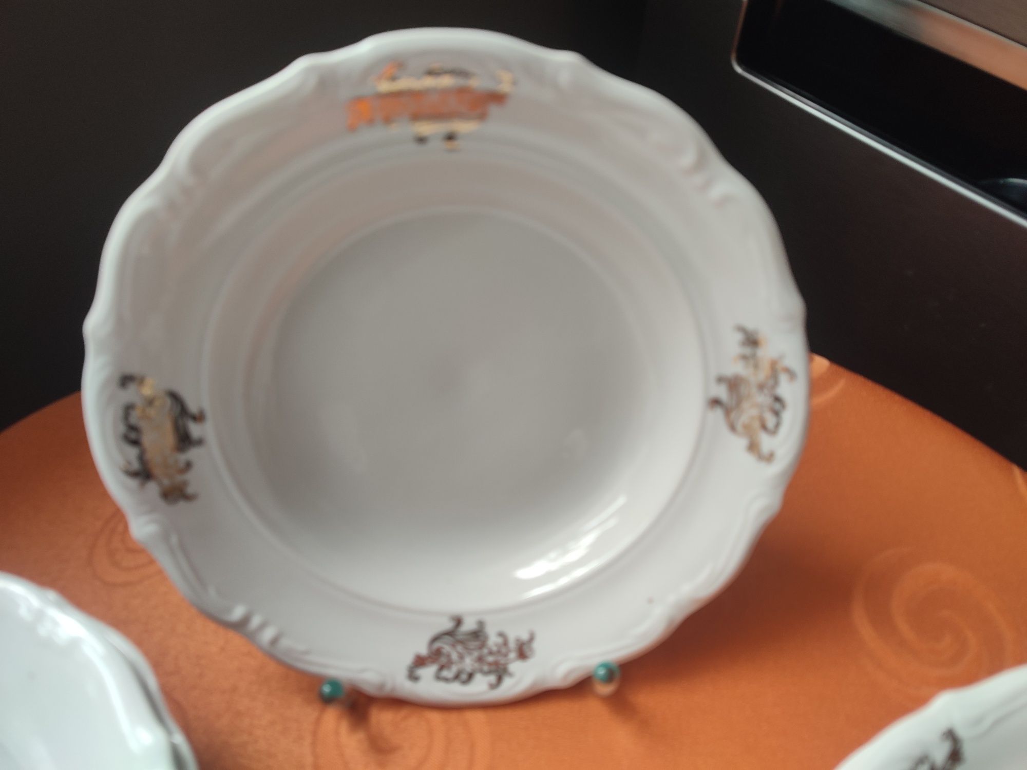 Zestaw starych talerzy porcelana Wałbrzych