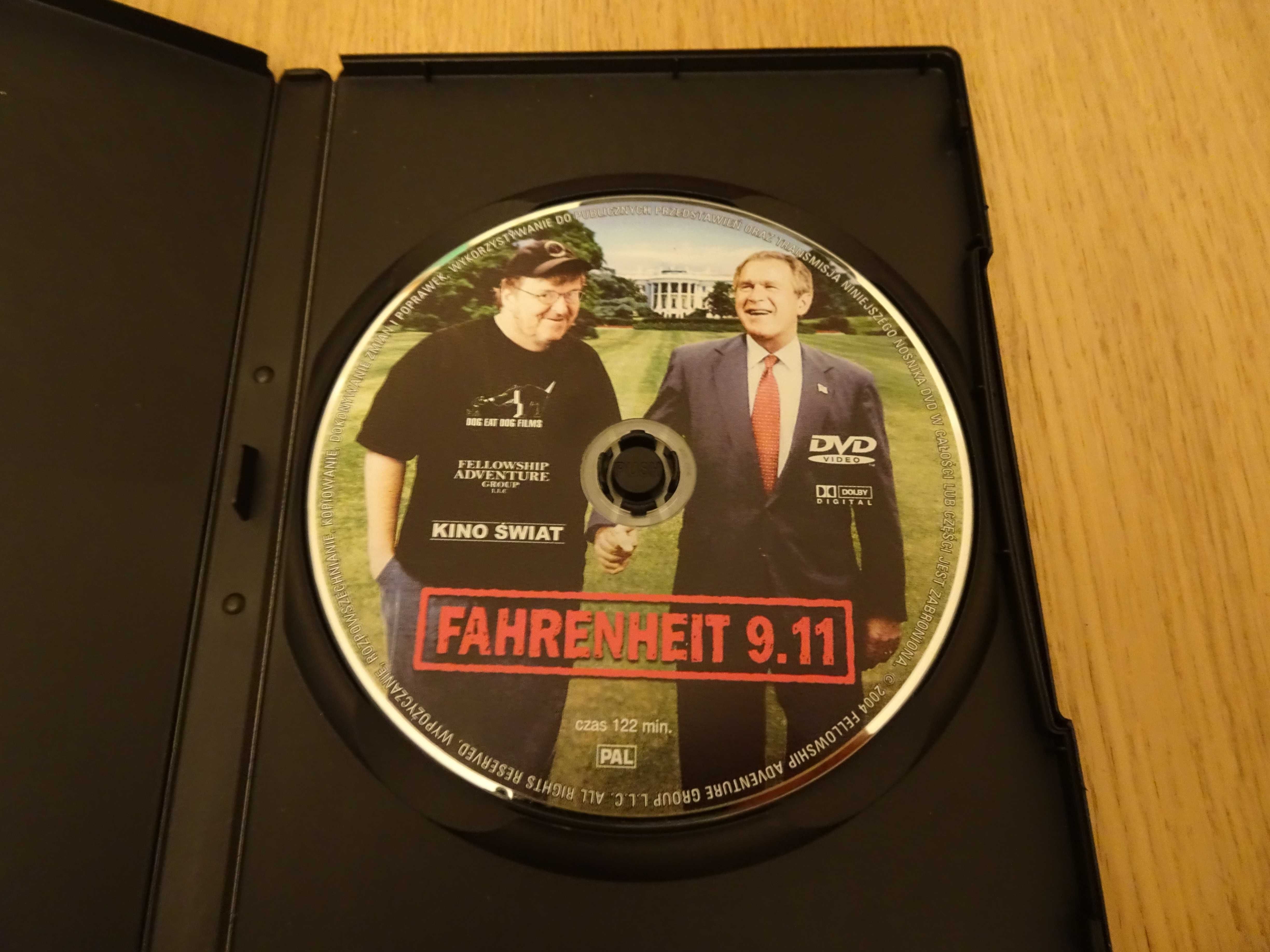 "Fahrenheit 9.11" film dvd, płyta DVD