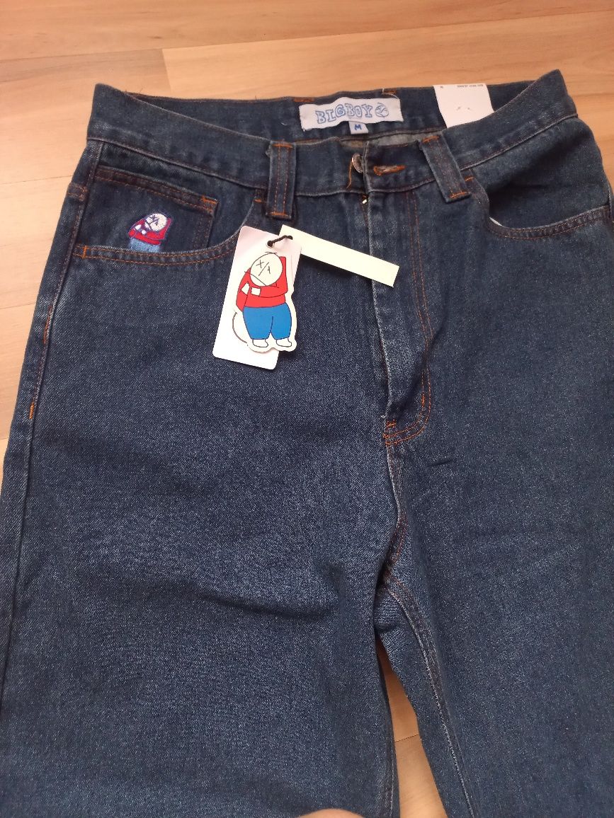 Baggy spodnie polar big boy skate M pasuja na L i XL nowe