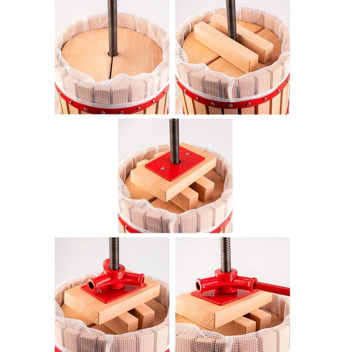 Prasa śrubowa do owoców 12 l - średnica 24 cm