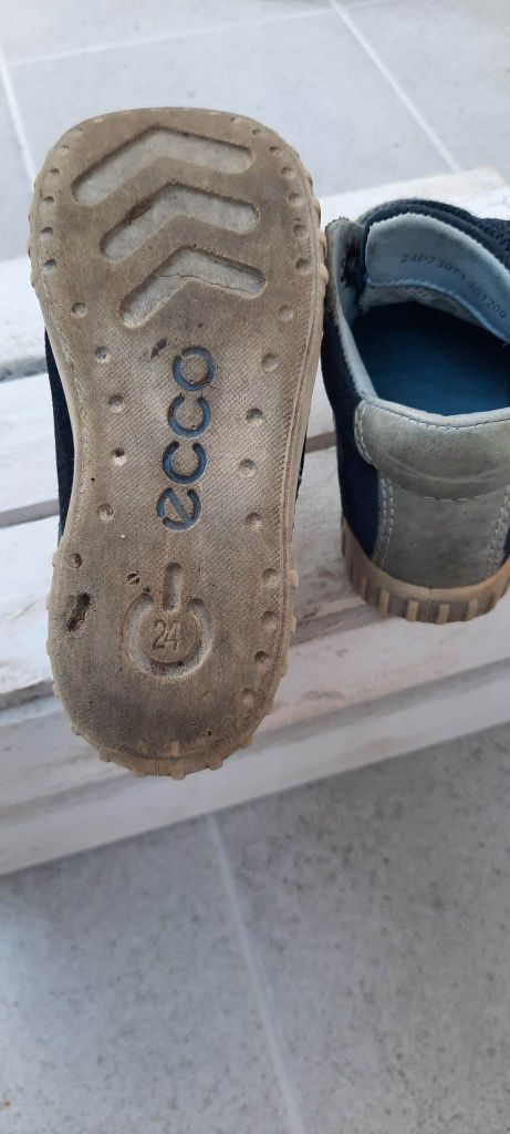 Buty ecco chłopięce 24 sznurowane skórzane