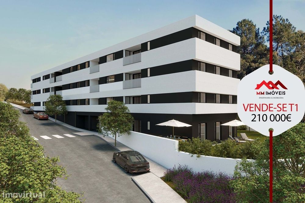 Apartamento T1 | Parque dos Sonhos | Varanda | Lugar de Garagem