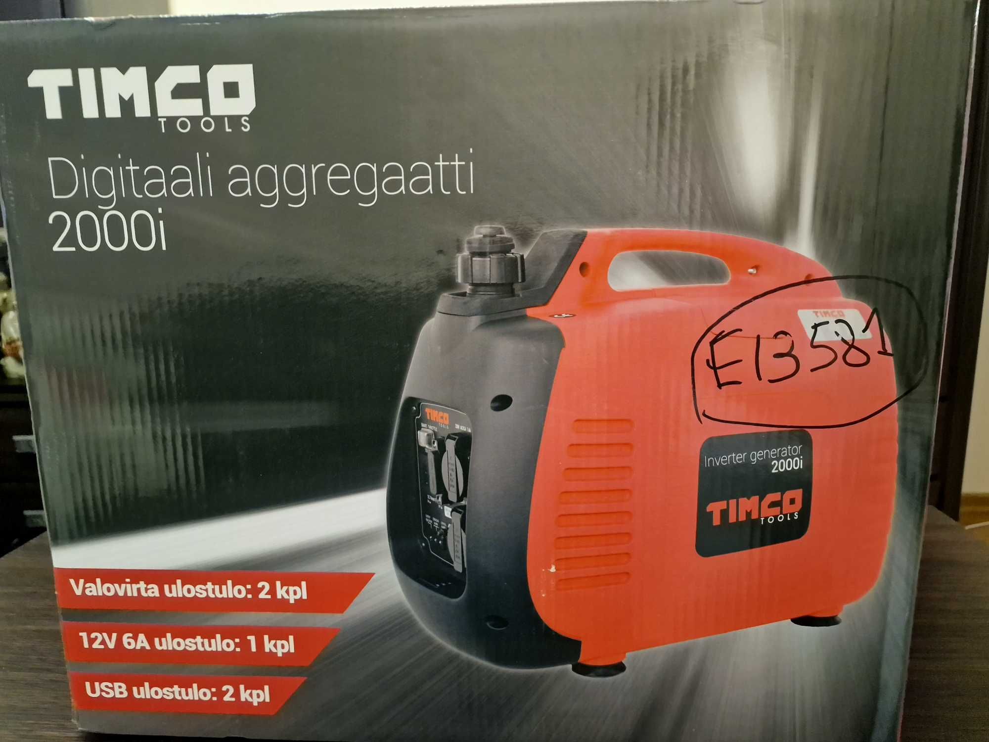 Генератор інверторний бензиновий Timco Tools 2000i