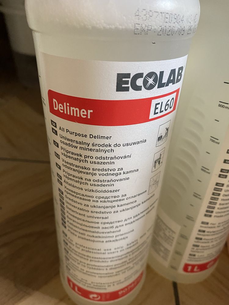 ECOLAB delimer  EL60 1L srodek do usowania osadow mineralnych