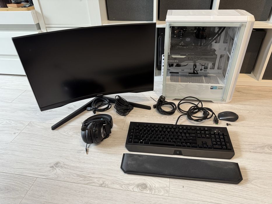 Zestaw do gier PC i7-11700KF, RTX 3060, G5 27”, Razer BW, MX2S, GProX