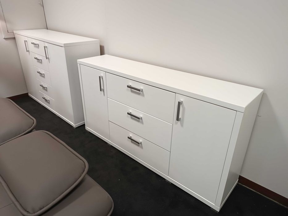 Nowa Komoda 165cm z Szufladami -BIAŁA, -50% OUTLET Meble Pyka OLESNO