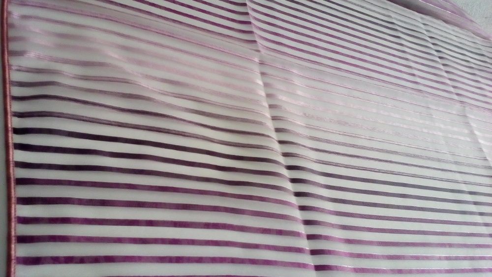 Tecido transparente e texturado p/ fazer cortinados - padrão elegante