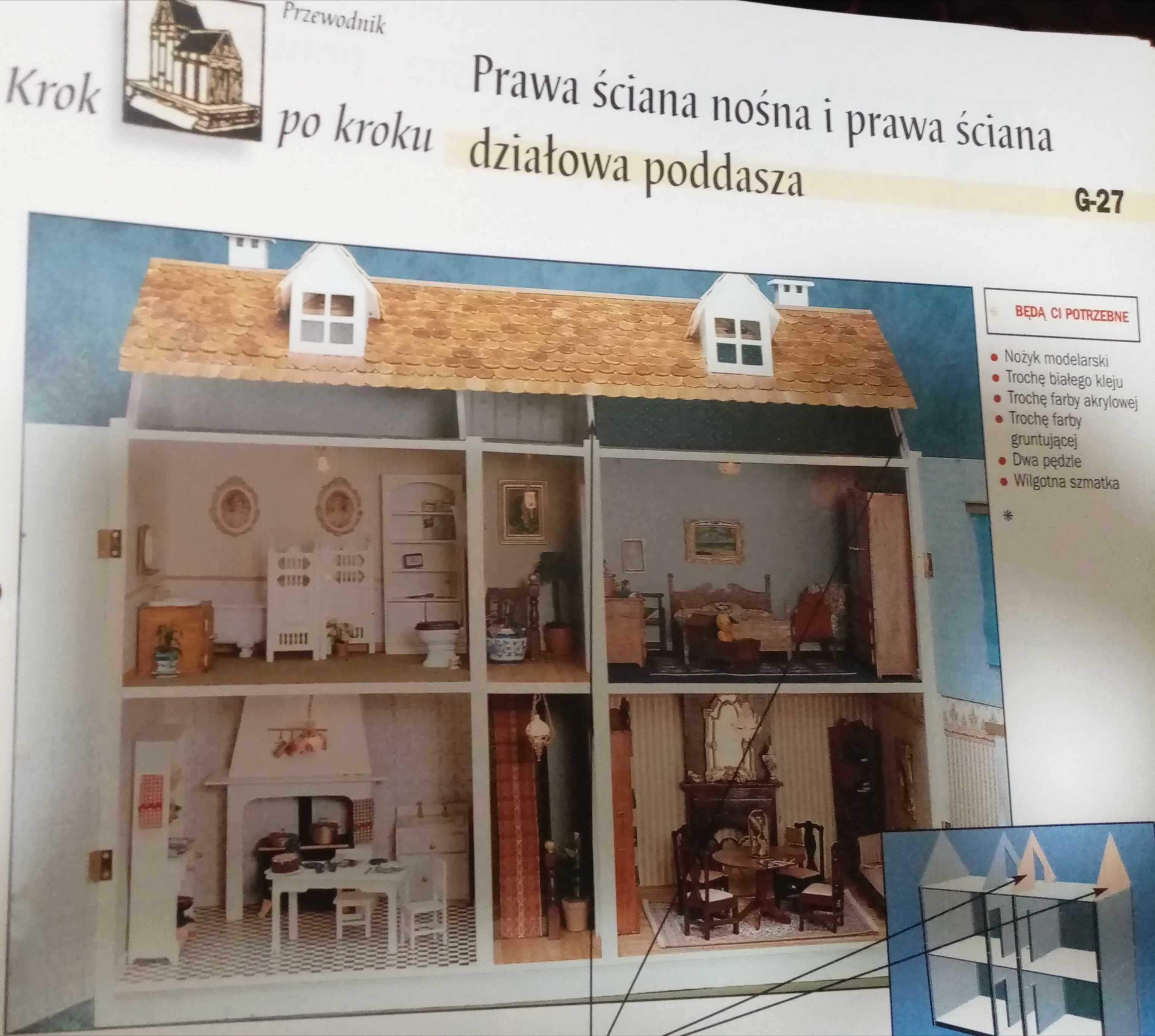 Domek Wiktoriański kolekcjonerski  dla lalek