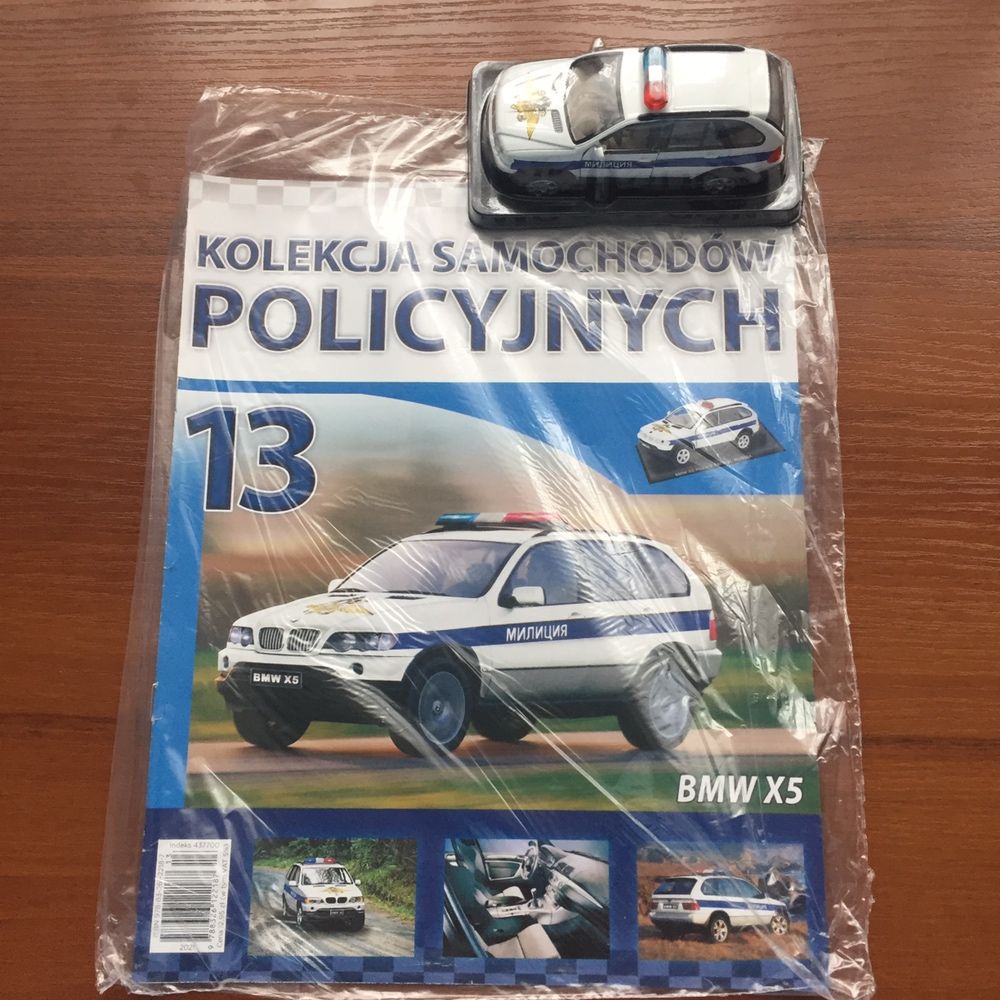 BMW X5 1:43 Kolekcja samochodów aut wozów policyjnych radiowóz model