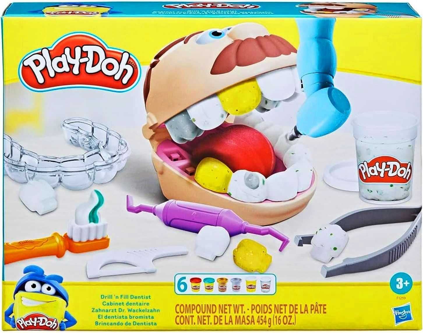 Розвиваючий набір Play-Doh Drill.  Містер Зубастик. Плей До Стоматолог