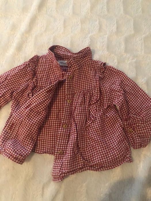 Camisa Menina 6-9 meses Zara - OPORTUNIDADE