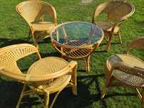 Komplet mebli rattanowych