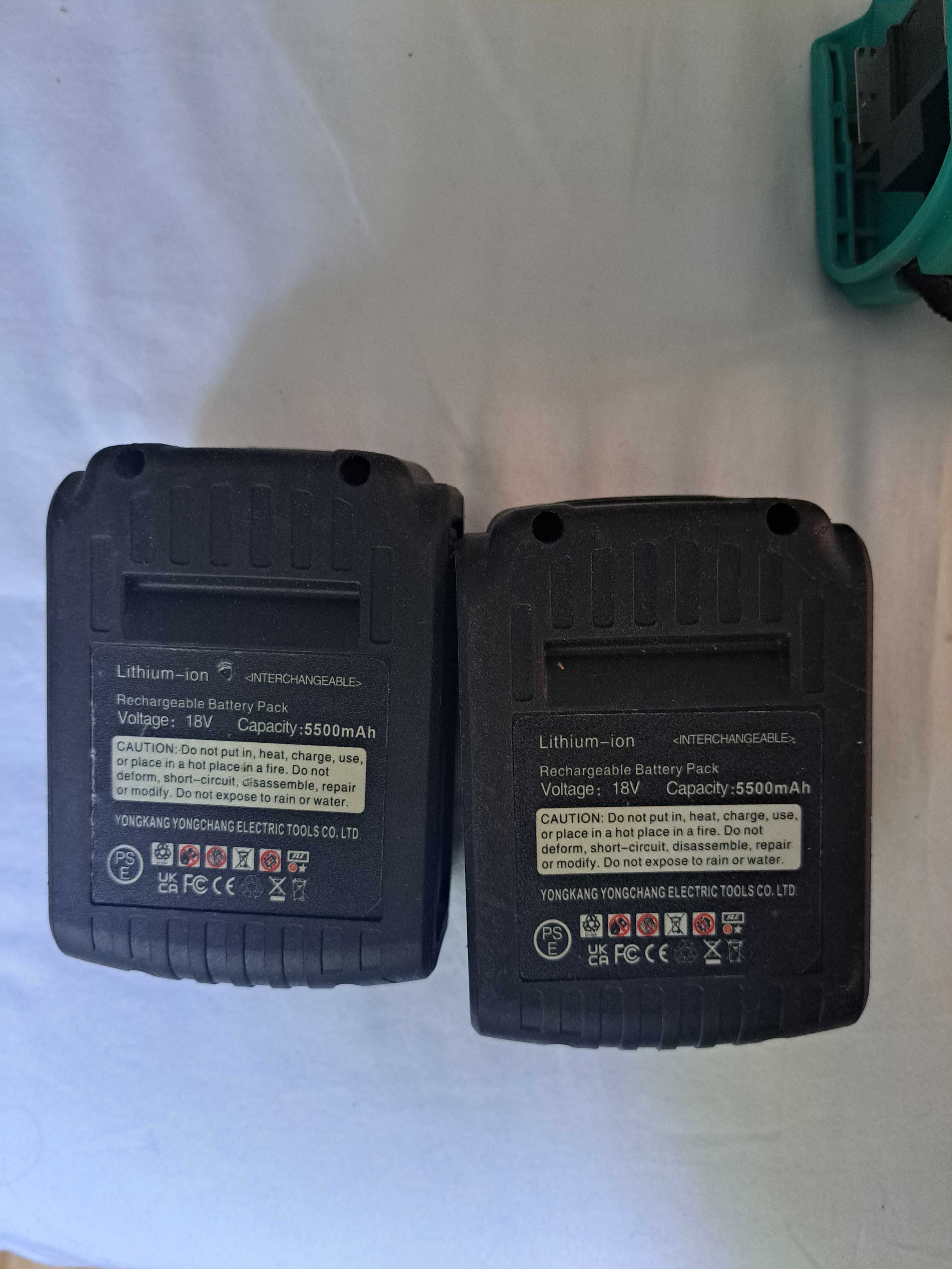 Serra Elétrica Portátil-Mawiron yc8801 + 2 Baterias Makita 18v 5500mAh
