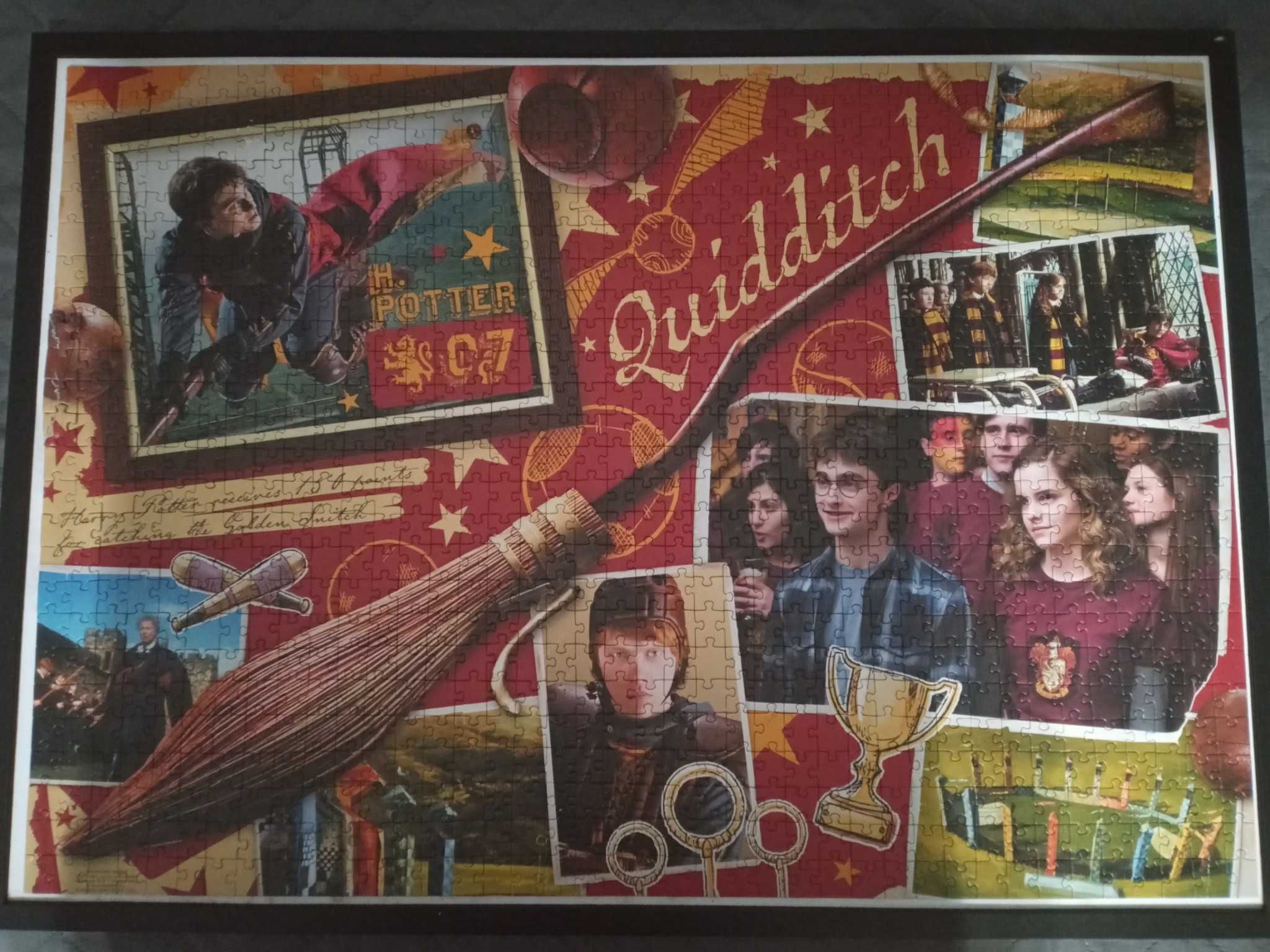 2x Puzzle Trefl 1000 elementów Harry Potter+ Plakat- używane