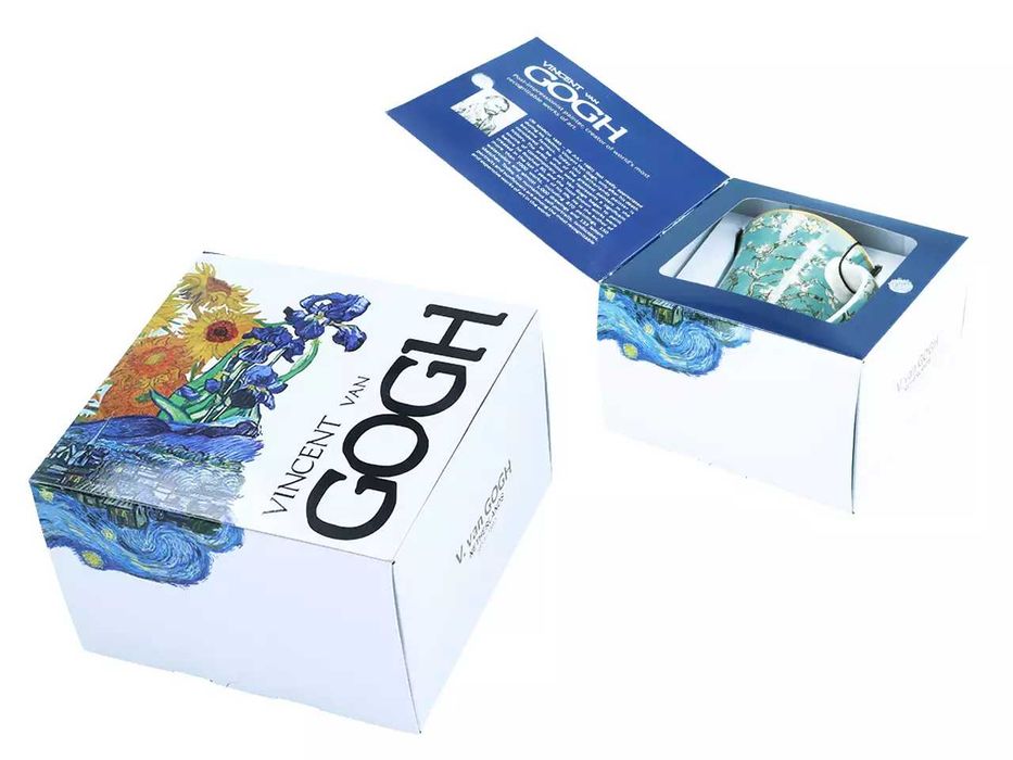 NOWY Kubek ceramiczny 350ml, V. Van Gogh, Kwitnący migdałowiec