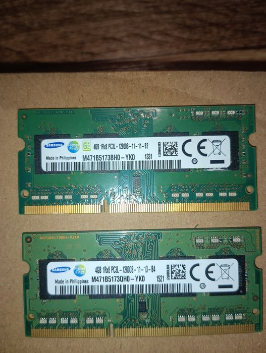 Оперативная память для ноутбука 4gb  Samsung DDR3L (PC 3L) SO DIMM